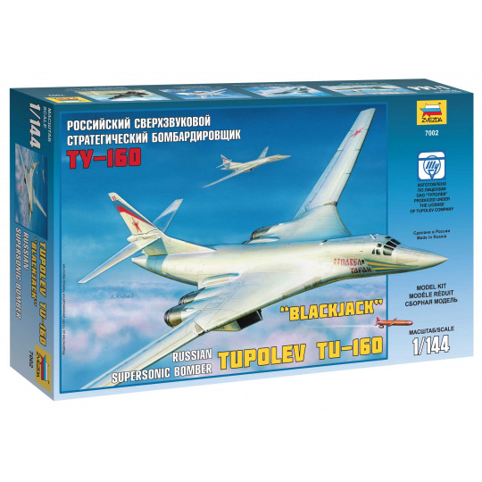 Zvezda Model Kit letadlo 7002 - Tupolev TU-160 Russian Strategic Bomber (1:144)