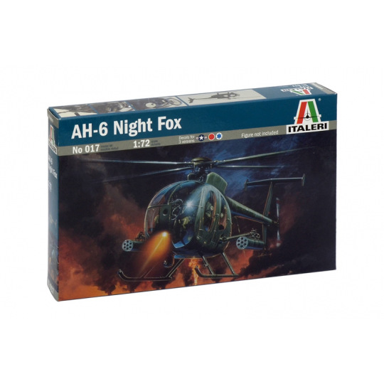 Italeri Model Kit vrtulník 0017 - AH-6 NIGHT FOX (1:72)