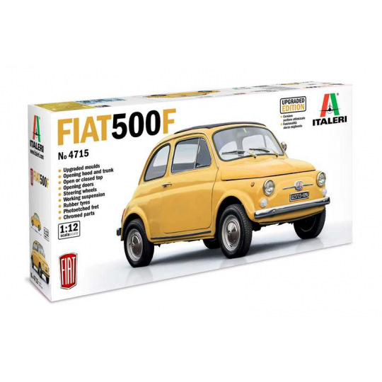Italeri Model Kit auto 4715 - FIAT 500 F 1968 upgraded edition (1:12)