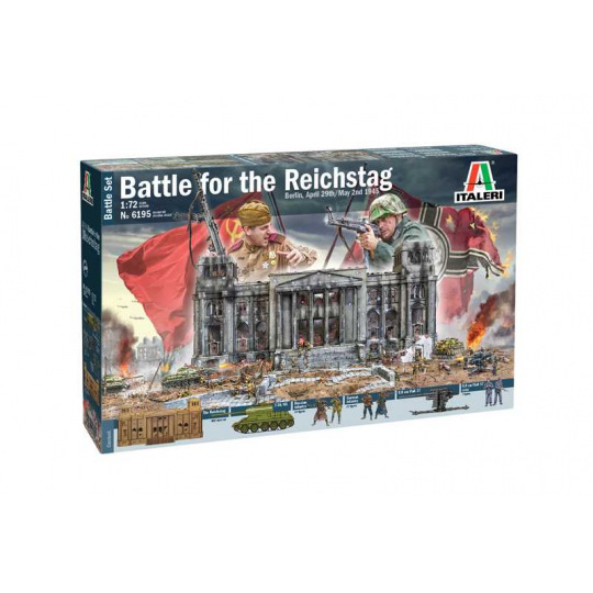 Italeri Model Kit diorama 6195 - Berlin 1945: Battle for the Reichstag (1:72)