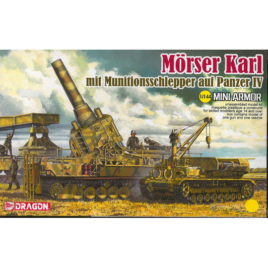 Dragon Model Kit military 14135 - Morser Karl mit Munitionsschlepper auf Panzer IV (1:144)