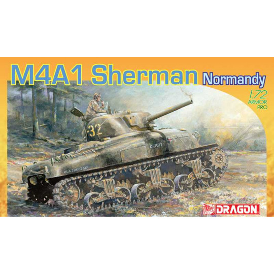 Dragon Model Kit tank 7273 - M4A1 Sherman Normandy 1944 (1:72)
