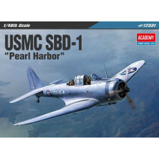 Academy Model Kit letadlo 12331 - USMC SBD-1 "Pearl Harbor" (1:48)