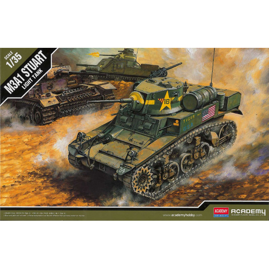 Academy Model Kit tank 13269 - US M3A1 STUART LIGHT TANK (1:35)