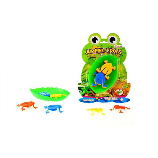 Teddies Skákající žáby společenská hra plast na kartě
