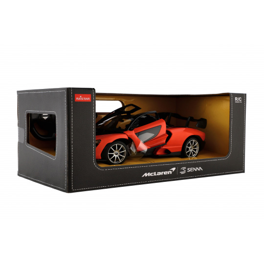 Teddies Auto RC McLaren oranžové plast 32cm 2,4GHz na dálk. ovládání na baterie v krabici 43x18x22cm