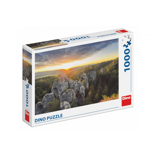 Dino Puzzle Hruboskalské skalní město, Český ráj 1000 dílků  66x47cm v krabici 32x23x7cm