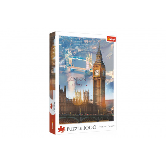 Puzzle  Londýn o soumraku 1000 dílků 48x68,3cm v krabici 27x40x6cm